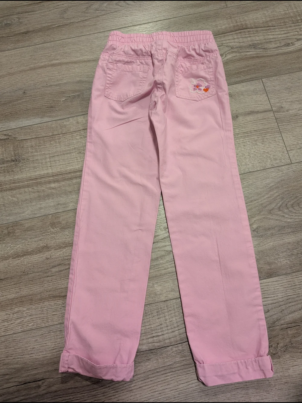 Gymboree  Girl's Light Pink Elastic Waist Pull-On Pants with Drawstring - Picture 2 of 3